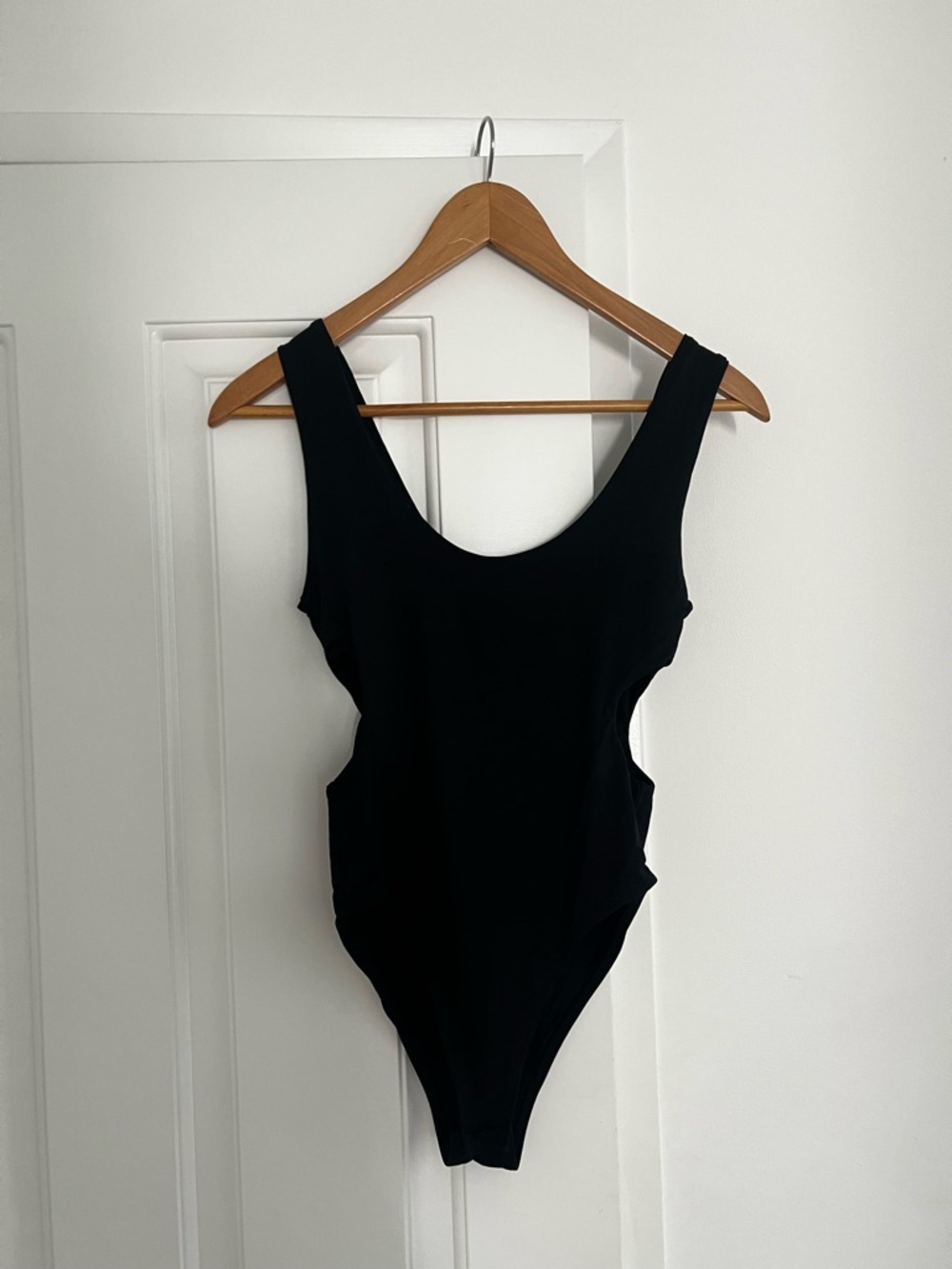 Zara Black Cutout One-Piece Swimsuit